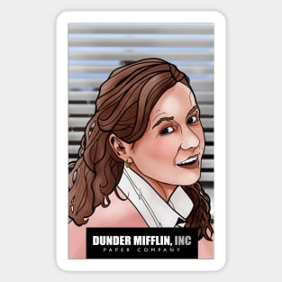 Pam Beesly Dunder Mifflin Sticker